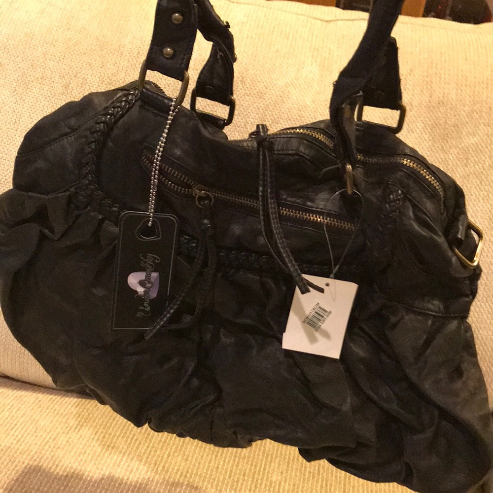Nordstrom Black Purse “Under One Sky” - shoulder